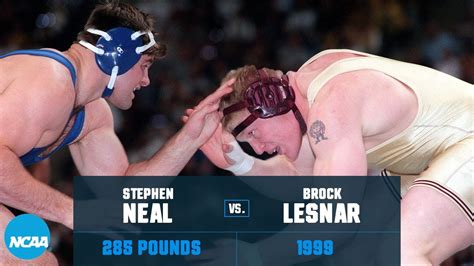 brock lesnar college|Brock Lesnar vs. Stephen Neal: 1999 NCAA title match (285 lbs.)